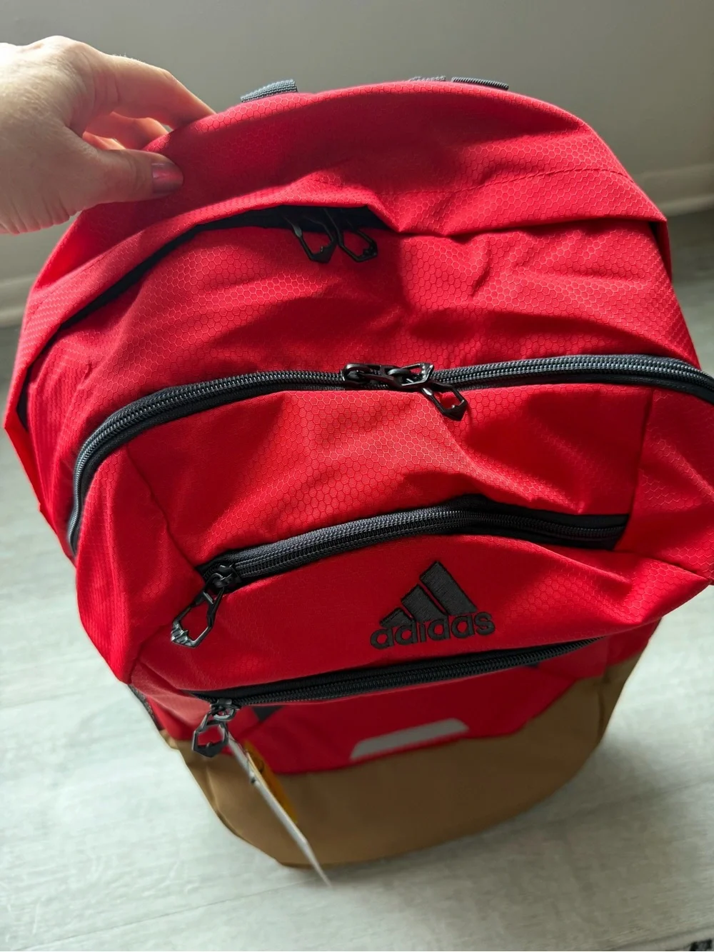NWT Adidas Unisex Excel 4 Backpack Red/Bk